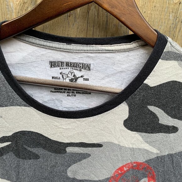 True Religion Camoflage T Shirt XL - Picture 4 of 4